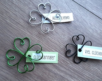 Geluksklavertje, feestartikel, communie, doop, vormsel, examen, afstuderen, afscheid, kleuterschool, klein cadeautje, bruiloft