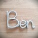 Wool Lettering Name Plate Door Sign Personalized Knitted - Etsy
