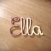 Wool Lettering Name Plate Door Sign Personalized Knitted - Etsy