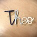 Wool Lettering Name Plate Door Sign Personalized Knitted - Etsy
