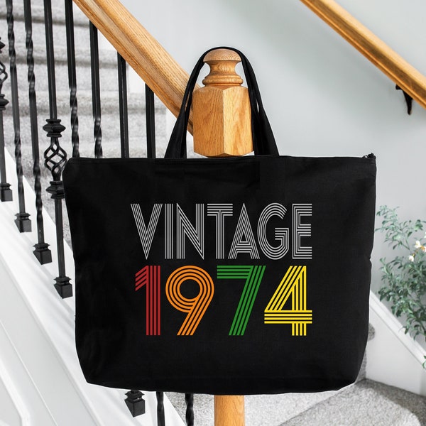 Vintage 50th Gift Bag, 50th Birthday Mama Gift Bag, Vintage 50th Birthday Mom Bag, 50th Birthday Party Gift Bag, Vintage Birthday Gift Bag