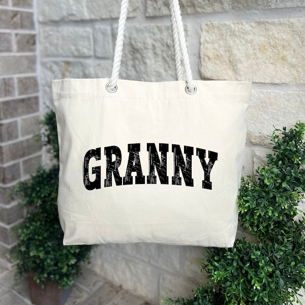 Granny Retro Gift Bag, Grandma Gift Bag, Mother's Day Gift Bag, Gift For Granny, New Granny Gift Tote Bag, Gift Bag For Grammy, Shoulder Bag