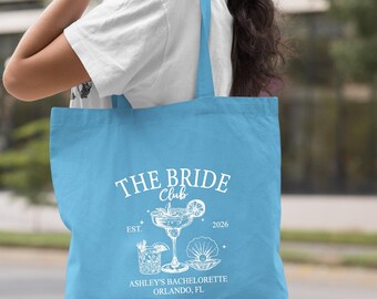 Personalized Bachelorette Party Favors, Bridesmaids Proposal Gifts, Bridal Party Tote Bag Gift, Aesthetic Bach Tote