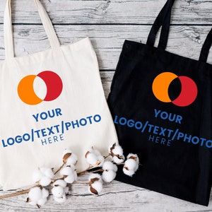 Custom Text Tote, Employee Appreciation Gifts, Personalized Bag, Personalized Bulk Tote Bag, Office Gift, Colleague Gift, Promotion Gift