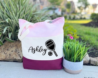 Pickleball Tote Bag, Pickleball Gift, Custom Pickleball Tote Bag, Pickleball Gift for Women, Pickleball Player Bag, Athlete Gift