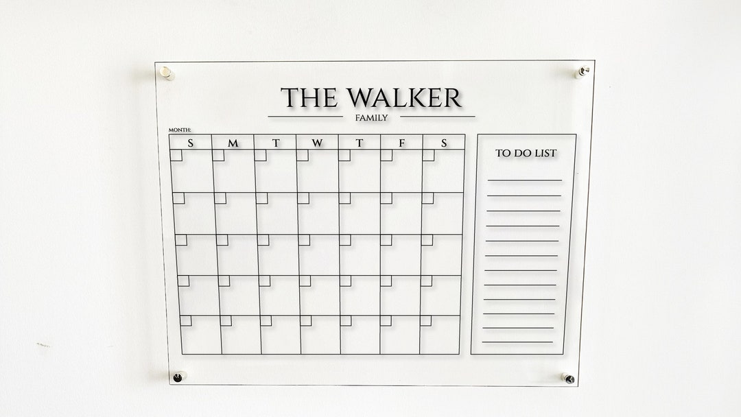 Acrylic Family Calendar For Wall Large Dry Erase Board Etsy acrylic-family-calendar-for-wall-large-dry-erase-board-etsy