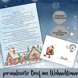 Letter from Santa Claus, personalized Santa Claus mail from the North Pole, letter from Christ Child, gift for child Christmas, letter to print