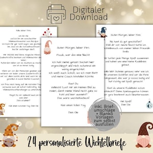 Personalized elf letters to print, elf post, elf door, elf advent calendar for children
