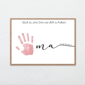 Impronta della mano bambino, idea regalo nonna, regalo fai da te, regalo personalizzato bambino, regalo per compleanno nonna, regalo di Pasqua nonna