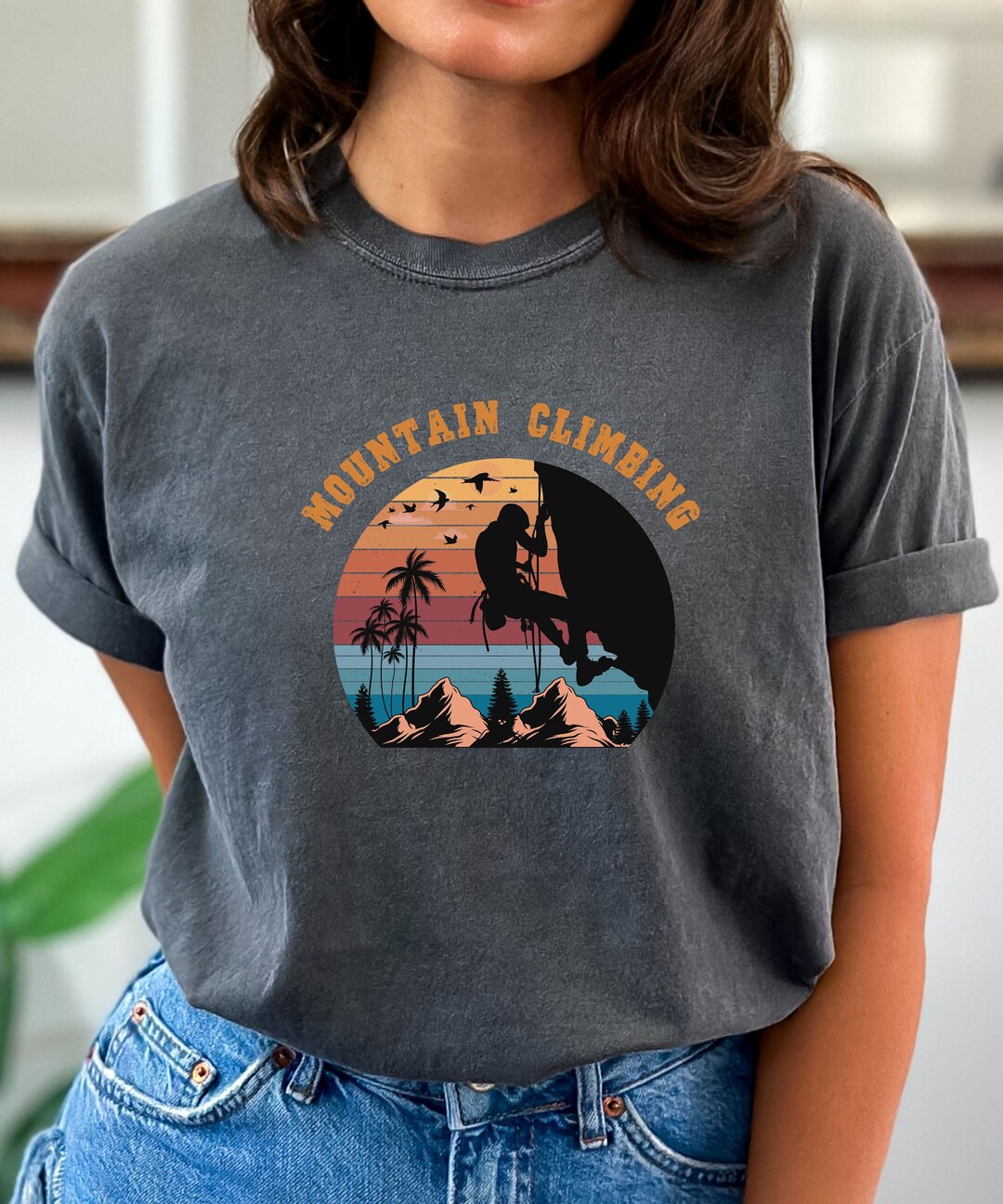 Climbing Shirt, Mountain Climbing Shirt, Rock Climbing Shirt, Climber