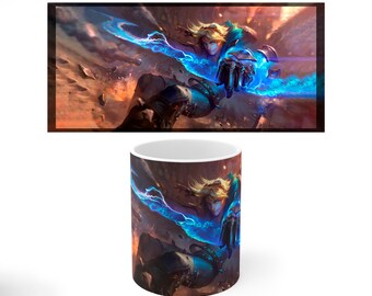 Ezreal AD Carry Champion League of Legends Coffee Mug Item edit. LOL personalized Cup. Freak Mug. Perfect for a gift. Summoners Rift cup