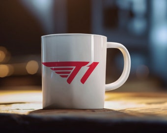 T1 2 Logos LOL LCK Mug. Personalized Ceramic Mug. League of