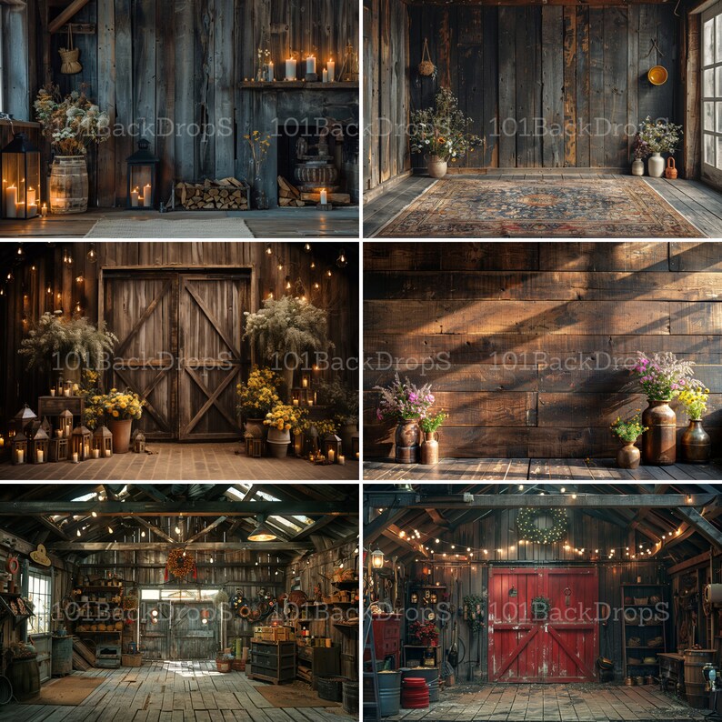 Rustic Barn Digital Backdrop Maternity, Photoshop Background, Digital ...