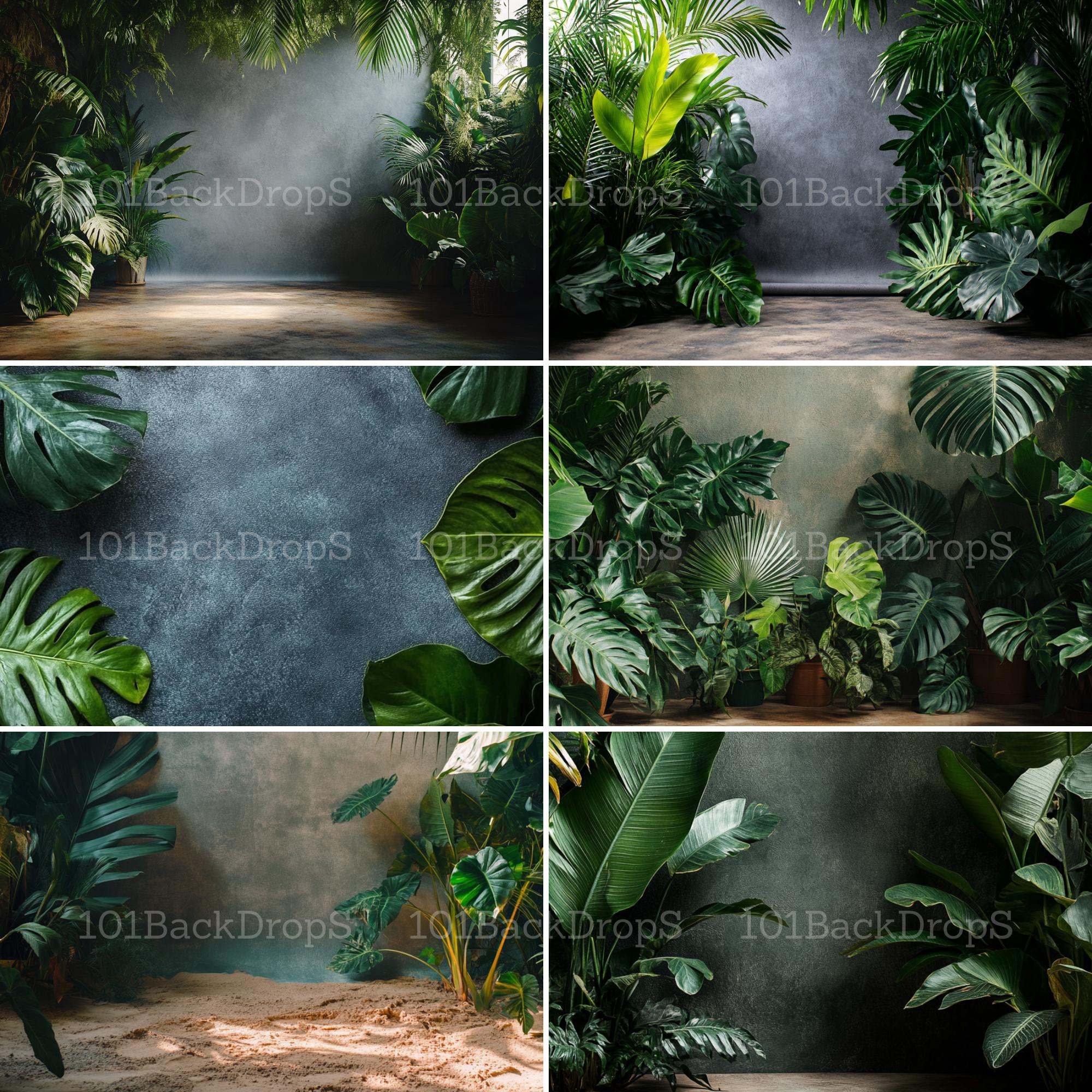 Studio Backdrops For Rendering Enchanting Jungle Studio Backdrops - 30+ Maternity & Portrait Digital ...