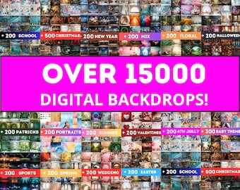 15000 BACKDROPS | over 300GB |21 BUNDLES|Whole Store Mega Bundle Digital Backdrop, Photoshop Background, Digital Backdrops, Instant Download