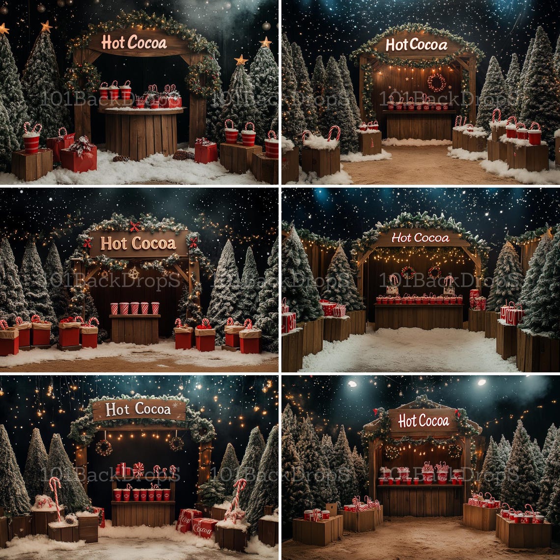 70+ Christmas Holiday Interior Backdrop Bundle - High-quality 8K ...