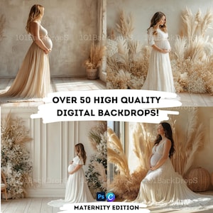 Elegant Fine Art Textures & Overlays - 50+ Digital Maternity Backdrops and Studio Scene Enhancers