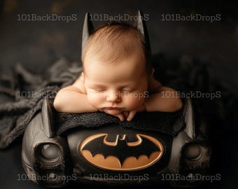 Enchanted Bat Cradle Digital Background - Newborn Photography Backdrop - Artistic Photography Overlay - Creative Composition