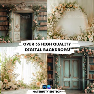 Elegant Fine Art Textures & Overlays - 35+ Digital Maternity Backdrops and Studio Scene Enhancers