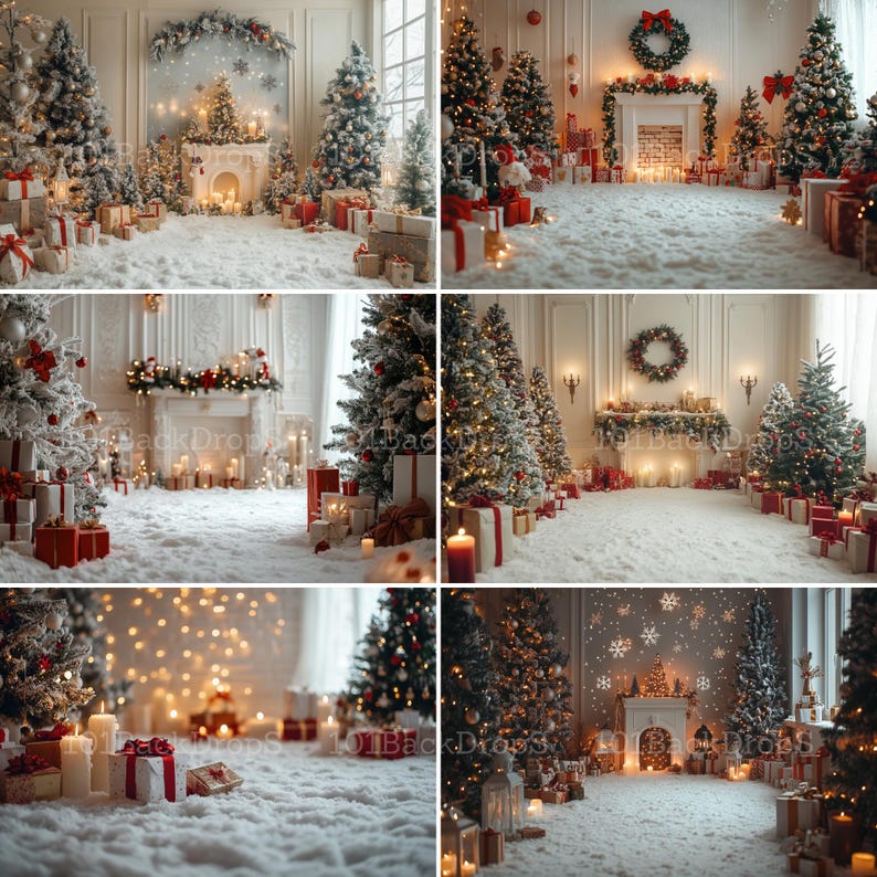 Dreamy Holiday and Studio Backgrounds | 50+ Digital Overlays, Maternity ...
