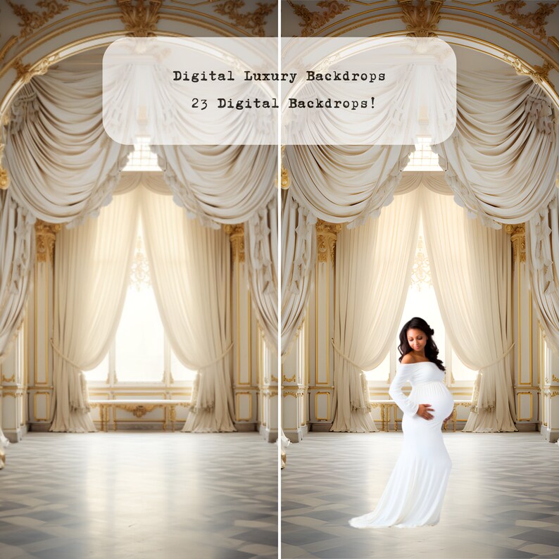 Like Backdrops 20 Digital Backdrops, Luxury Palace Backdrop, Maternity Backdrop ...