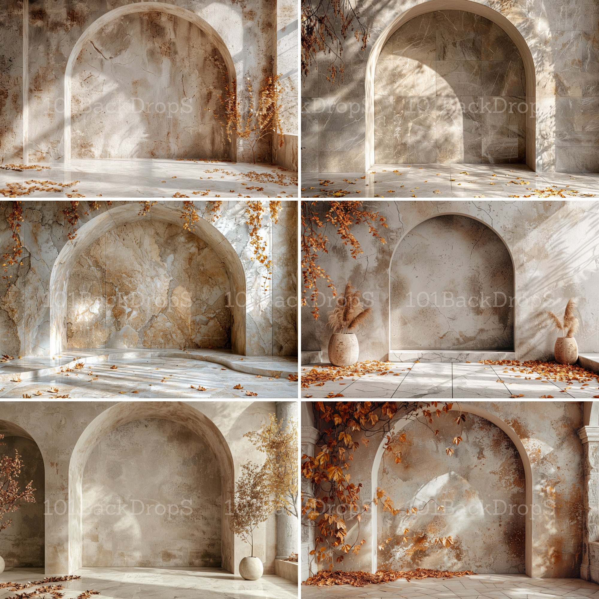 Minimal Arches Set Digital Backdrops, Maternity Backdrop Overlays ...