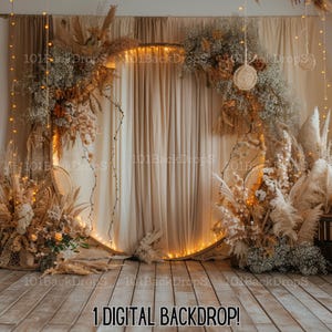 Boho Maternity digital backdrop boho digital backdrop boho backdrop floral maternity backdrop brown boho digital backdrop boho beige
