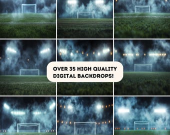 Toile de fond professionnelle de football - Photographie | FOOTBALL FOUDRE |  Décors | Téléchargement haute résolution 8K
