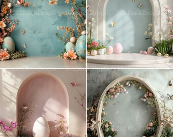26 Easter Studio Digital Background for Composite Artists, Easter Digital Backdrop, Easter Photo, Photography Backdrop, Photoshop Overlay