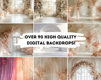 90 Maternity digital backdrop floral maternity backdrop light pink digital backdrop pink bundle family backdrop maternity backdrop baby girl