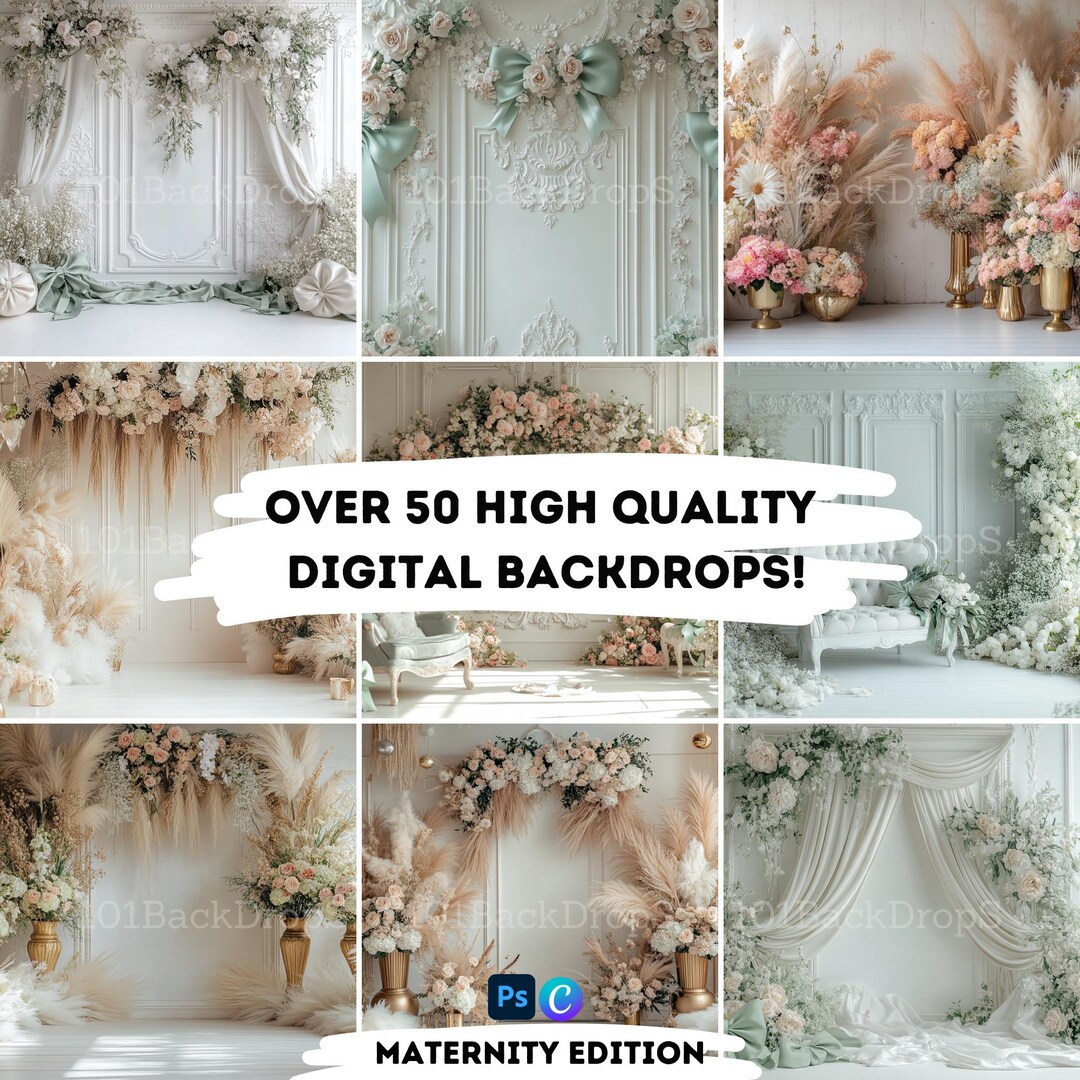 50 Boho Maternity Digital Backdrop Boho Digital Backdrop Boho Backdrop ...