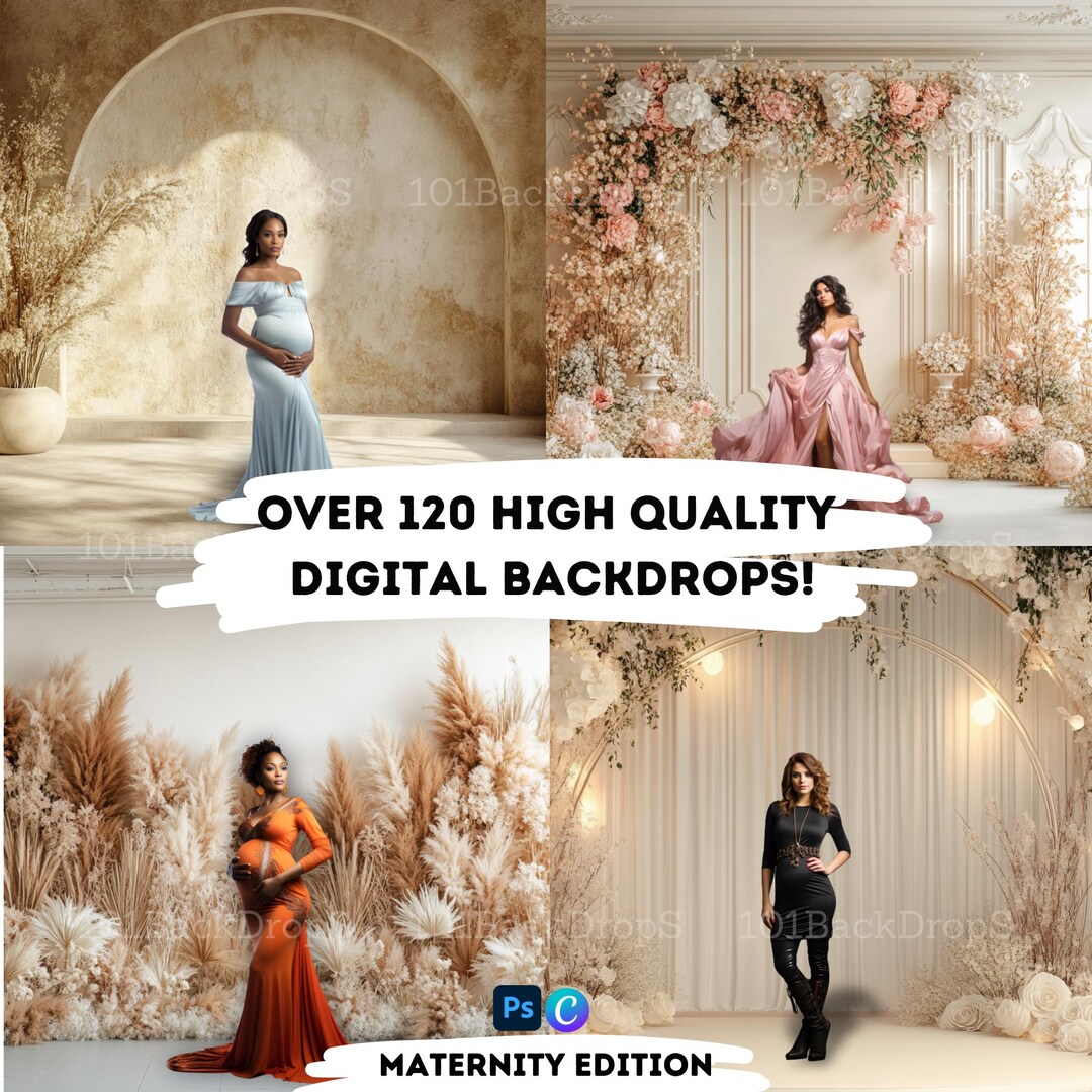 120 Boho Maternity Digital Backdrop Boho Digital Backdrop Boho Backdrop ...