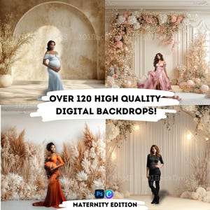 120 Boho Maternity digital backdrop boho digital backdrop boho backdrop floral maternity backdrop brown boho digital backdrop boho beige