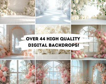 44 Maternity digital backdrop floral maternity backdrop light pink digital backdrop pink bundle family backdrop maternity backdrop baby girl