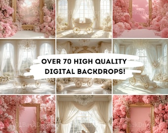 70 Maternity digital backdrop floral maternity backdrop light pink digital backdrop pink bundle family backdrop maternity backdrop baby girl