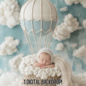 Drömland Nyföddsäng Bakgrund - Magisk Fotograferingsuppställning - Digital Baby Fotorekvisita - Mysig Vaggasäng Scen