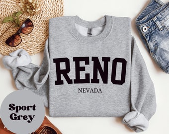 Reno Nevada Pullover, Nevada Sweatshirt, Nevada Crewneck, Reno Pullover, Nevada Home Shirt, Reno Sweatshirt, Reno Crewneck, Reno Shirt