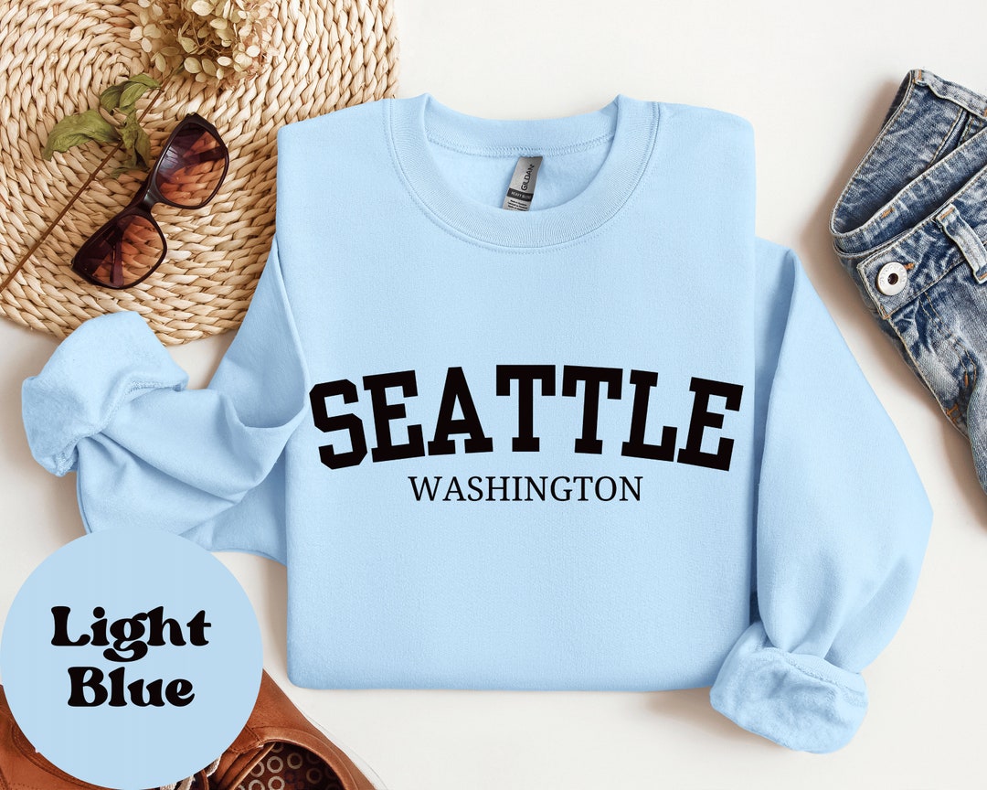 Seattle Washington Thee Stipe Vintage Weatheed Hoodie | Zazzle