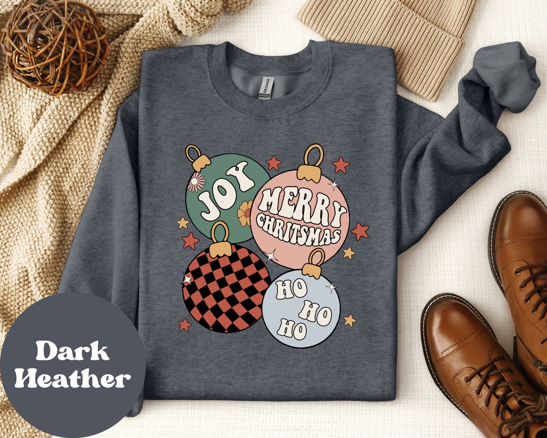 Christmas Ornaments Sweater, Cute Christmas Crewneck, Merry Christmas