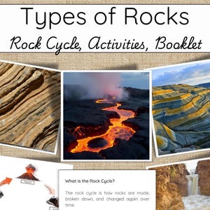 Tipi di roccia: sedimentaria, ignea, metamorfica, ciclo delle rocce