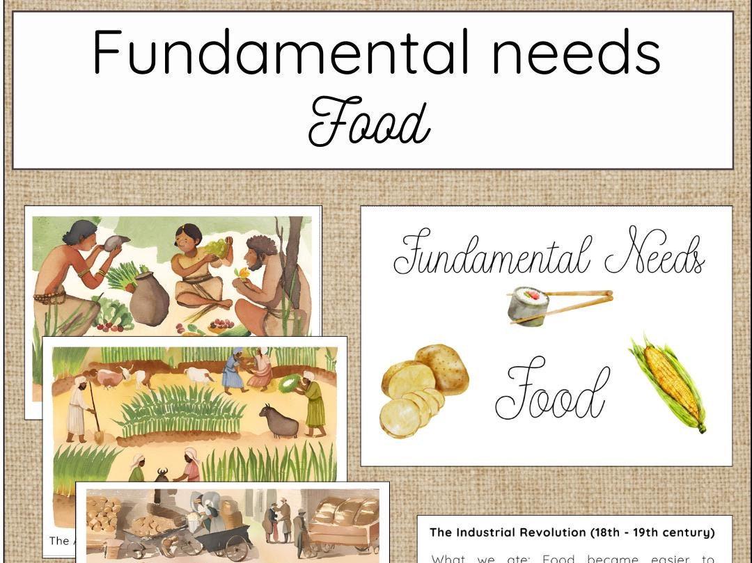 Needs Food Examples Fundamental Needs - Food - Etsy