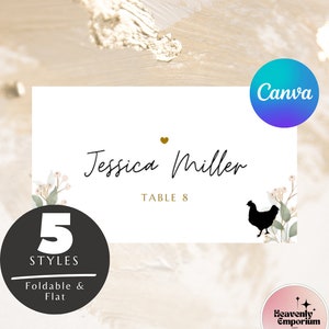 Wedding place cards with meal choice 5 Styles | Table seating cards | Personalized tent cards | Wedding name card | Folded name place cards