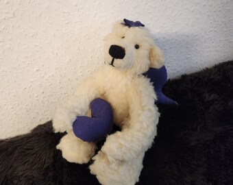 Ours d'artiste, peluche de collection, fait main, fourrure mohair