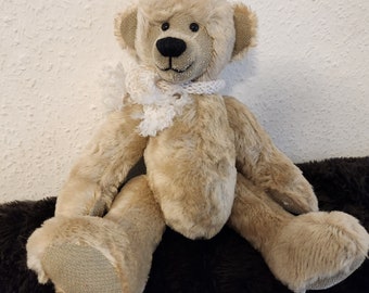 Künstlerbär, Sammelteddy, Handarbeit, Mohair Fell