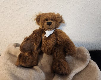 Kunstenaarsbeer, verzamelbare teddy, handgemaakt, mohairbont