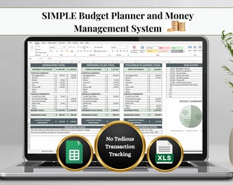 SIMPLE Budget Planner, Spending Plan, and Paycheck Planning Spreadsheet for Biweekly Pay Schedules Excel & Google Sheets Compatible