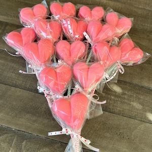 Heart Meringue Lollipop - 1 DOZEN