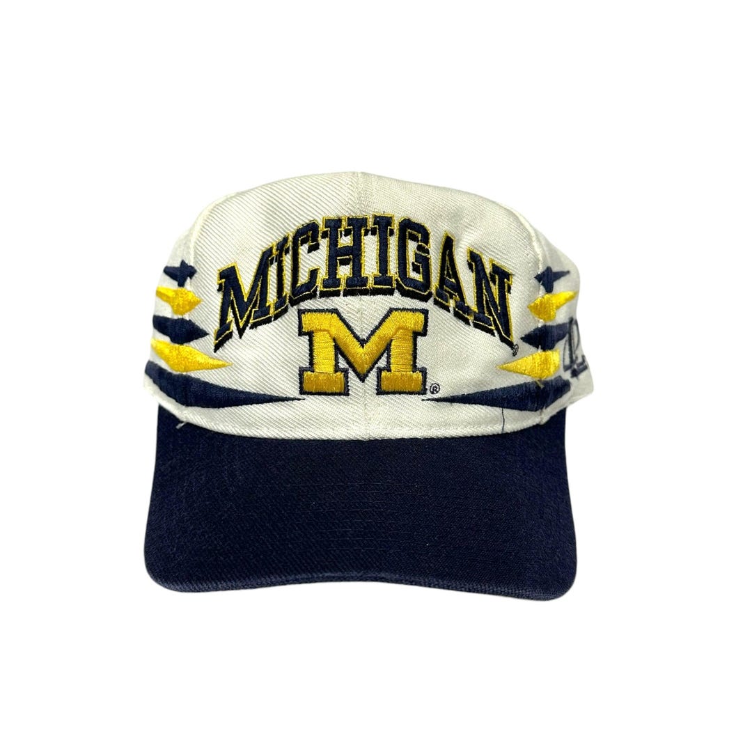 Vintage University of Michigan Hat Logo Athletic Diamond - Etsy