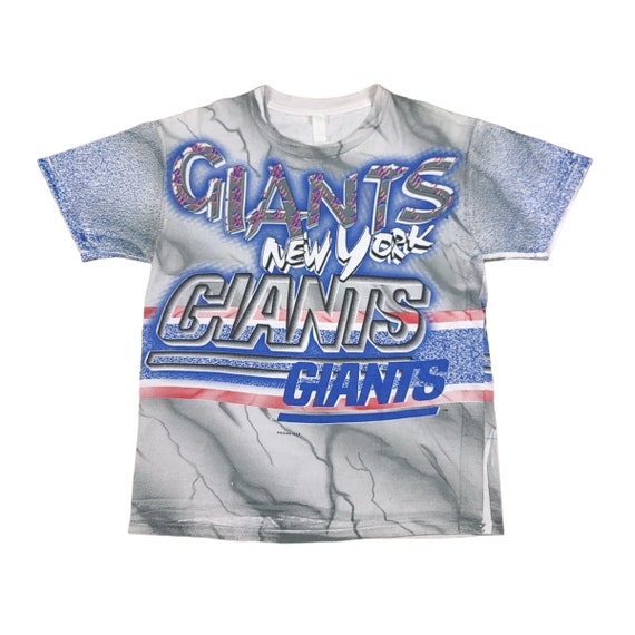 Vintage New York Giants NFL 1995 All Over Print T… - image 1