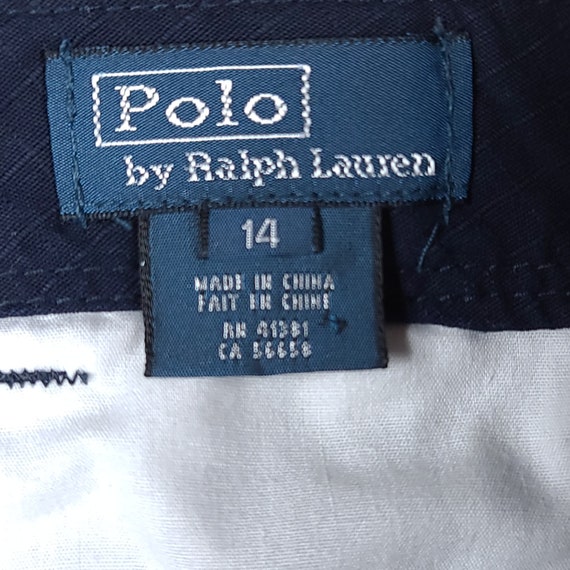 Vintage Polo Ralph Lauren Navy Blue Youth Cargo S… - image 4